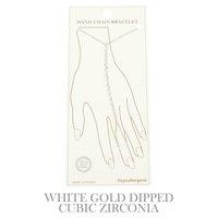 GOLD-PLATED TWISTED HAND CHAIN BRACELET