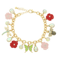 FLORAL SPRING CHARM BRACELET