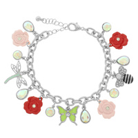 FLORAL SPRING CHARM BRACELET