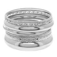 MULTI STACKED BANGLE BRACELET SET