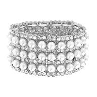 JEWEL EMBELLISHED STRETCH BRACELET