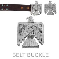 WESTERN THUNDER BIRD CONCHO BELT BUCKLE