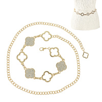 FASHIONISTA QUATREFOIL CHARM CHAIN BELT