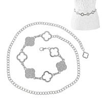 FASHIONISTA QUATREFOIL CHARM CHAIN BELT