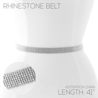 8 LINE RHINESTONE BELT