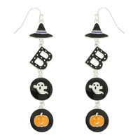 HALLOWEEN THEMED WITCHED ENAMEL EARRINGS
