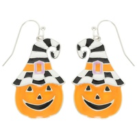 HALLOWEEN JACK-O-LANTERN PUMPKIN EARRINGS