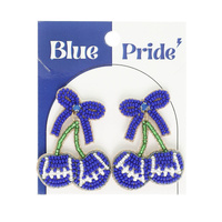 GAMEDAY CHERRY HEART EARRINGS