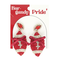 GAMEDAY FOOTBALL WITH BOW EARRINGS