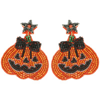 HALLOWEEN JACK O LANTERN EARRINGS