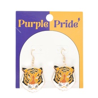GAME DAY TIGER DANGLE EARRINGS
