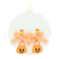 HALLOWEEN CANDY BUCKET EARRINGS