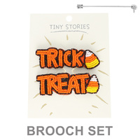 2 PK HALLOWEEN THEME BROOCH PIN SET