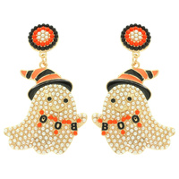 HALLOWEEN WITCHED GHOST  POST EARRINGS