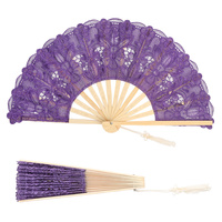 SPANISH VICTORIAN CHANTILLY LACE FAN