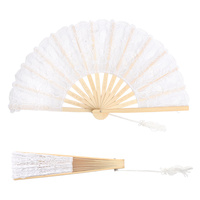 SPANISH VICTORIAN CHANTILLY LACE FAN
