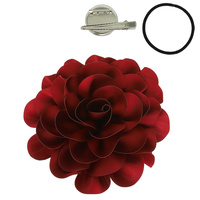 CAMELLIA FLOWER PIN AND HAIR CLIP