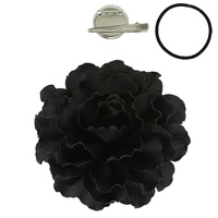 CAMELLIA FLOWER PIN AND HAIR CLIP