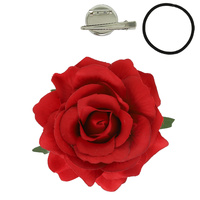 ROSE FLOWER PIN AND HAIR CLIP