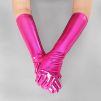 Metallic Elbow Length Gloves