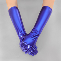 Metallic Elbow Length Gloves