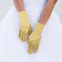 SHORT SATIN GLOVES