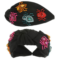 HALLOWEEN THEME TOP KNOTTED HEADBAND
