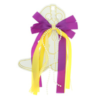 GAMEDAY RIBBON BOW KEY AND BOOT CHARM