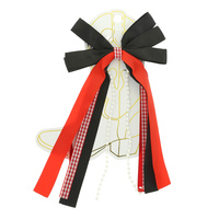 GAMEDAY RIBBON BOW KEY AND BOOT CHARM