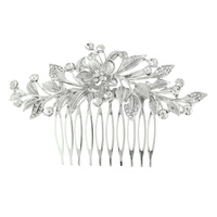 RHINESTONE EMBELLISHED BRIDAL UPDO HAIR COMB