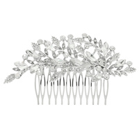 RHINESTONE EMBELLISHED BRIDAL UPDO HAIR COMB