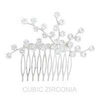 CZ EMBELLISHED BRIDAL UPDO HAIR COMB PIN