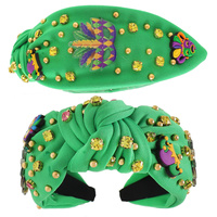 MARDI GRAS THEME JEWELED HEADBAND