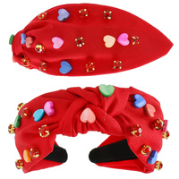 VALENTINE'S THEME JEWELED HEART HEADBAND