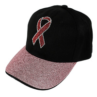 BREAST CANCER AWARENESS PINK RIBBON BASEBALL CAP