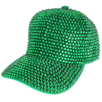 FULL RHINESTONE GEM BASEBALL CAP