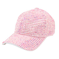FULL RHINESTONE GEM BASEBALL CAP