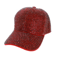 FULL RHINESTONE GEM BASEBALL CAP