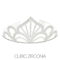 DETAILED CLASSY ELEGANT CZ TIARA