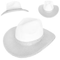 WESTERN RHINESTONE EMBELLISHED COWBOY HAT