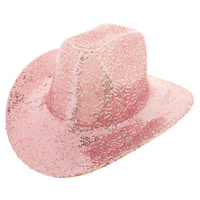 WESTERN SEQUIN COWBOY HAT