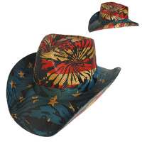 PATRIOTIC U.S FLAG STARS AND STRIPES COWBOY HAT