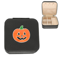 HALLOWEEN JACK O LANTERN FASTENED JEWELRY BOX