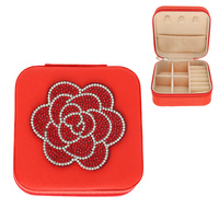 FLOWER JEWELED JEWELRY BOX