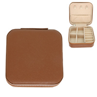 MONOCHROMATIC PU LEATHER JEWELRY BOX