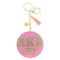 AFROCENTRIC SORORITY FRINGE CHARM KEYCHAIN