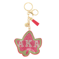 AKA SORORITY IVY LEAF KEYCHAIN