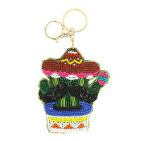 CINCO DE MAYO CACTUS KEY CHAIN