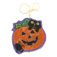 HALLOWEEN THEME PUMPKIN KEYCHAIN