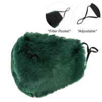 FUR MASK W/ FILTER POCKET & ADJUSTABLE ELASTIC EAR STRAP